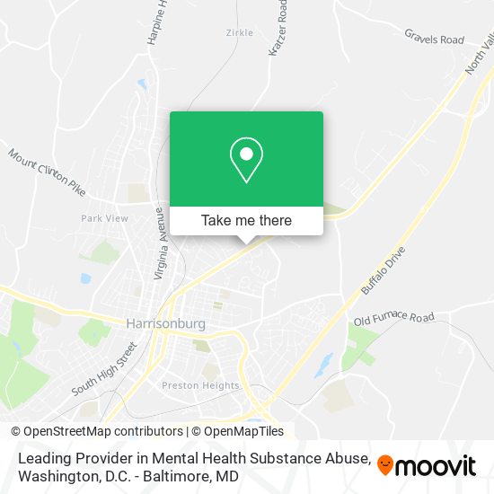 Mapa de Leading Provider in Mental Health Substance Abuse