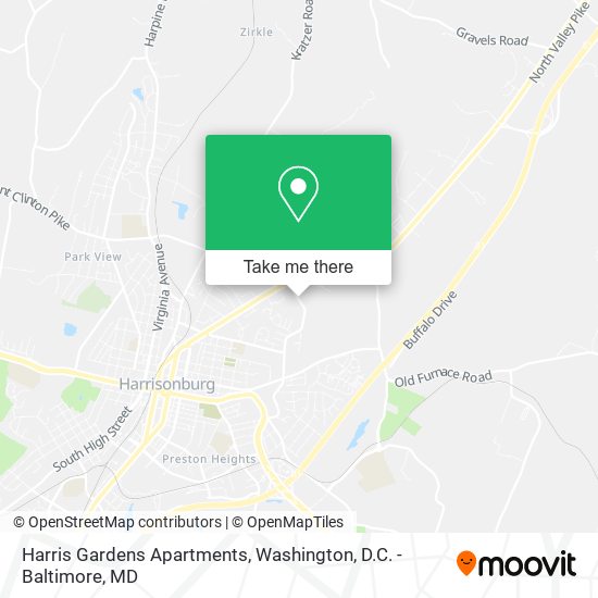 Harris Gardens Apartments map