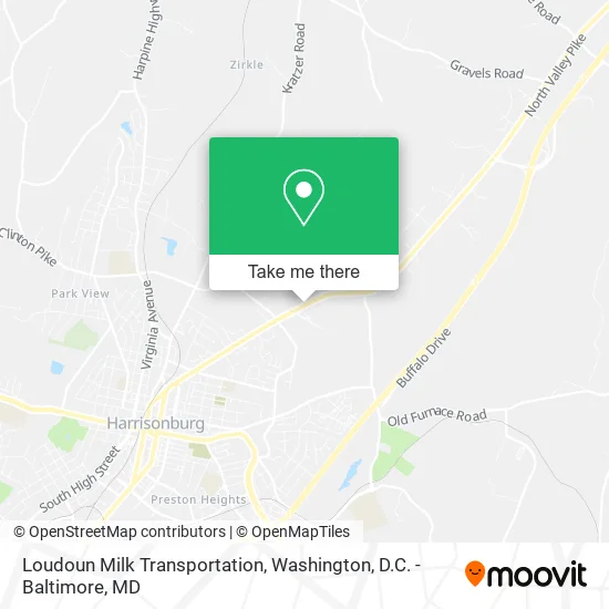 Loudoun Milk Transportation map