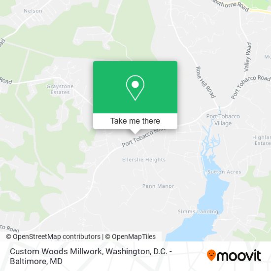 Mapa de Custom Woods Millwork