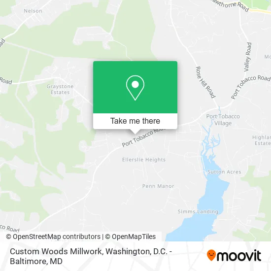 Custom Woods Millwork map
