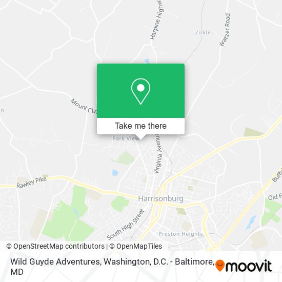 Mapa de Wild Guyde Adventures
