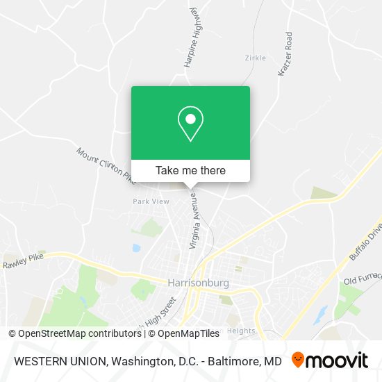 WESTERN UNION map