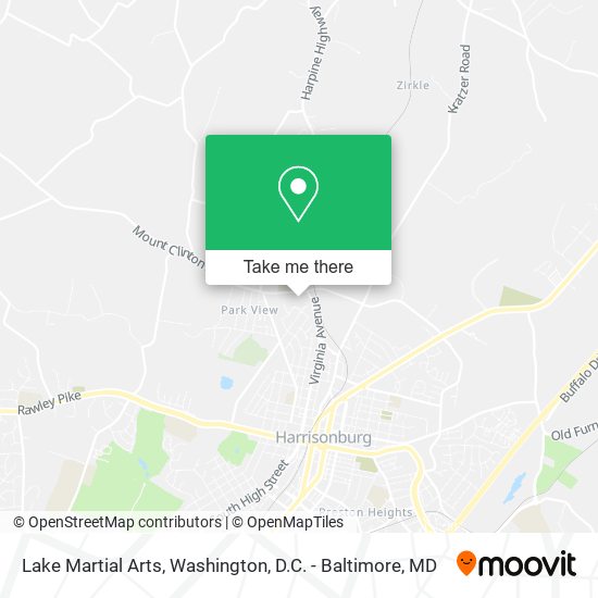 Lake Martial Arts map