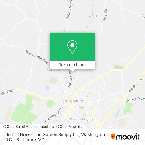 Burton Flower and Garden Supply Co. map