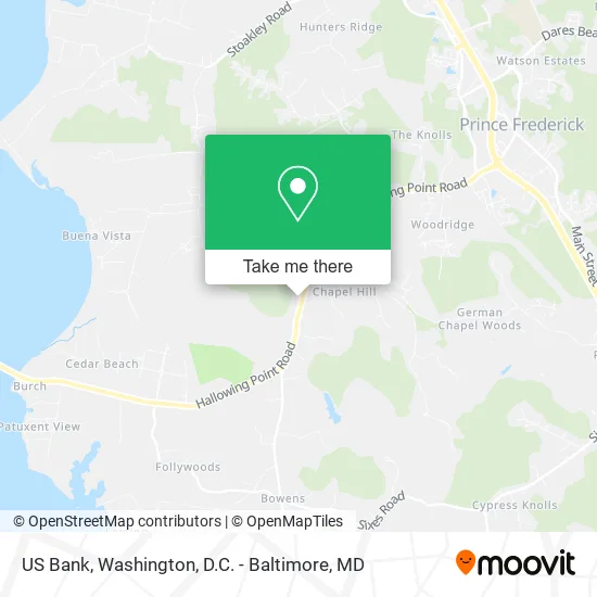 US Bank map