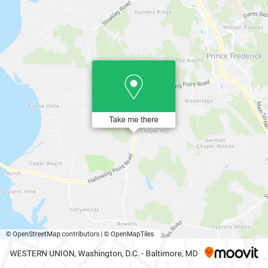 WESTERN UNION map