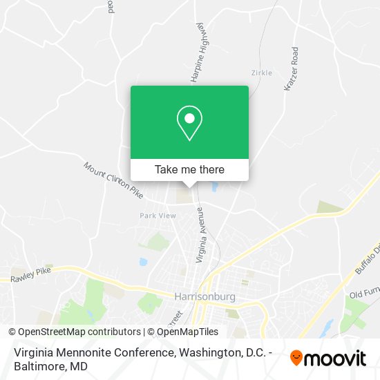 Mapa de Virginia Mennonite Conference