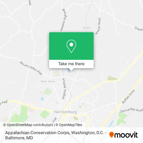 Appalachian Conservation Corps map