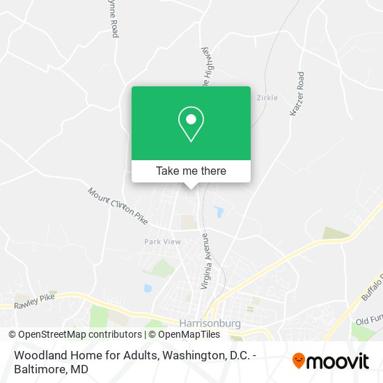 Woodland Home for Adults map