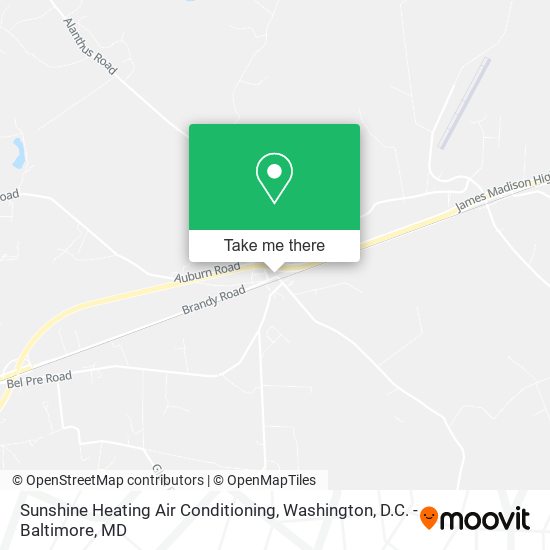 Sunshine Heating Air Conditioning map