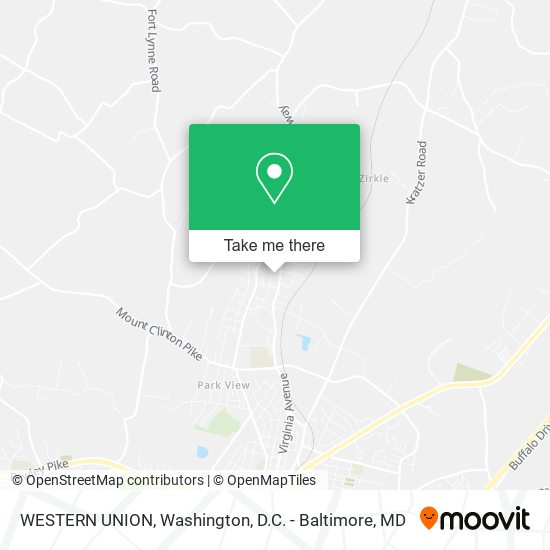 WESTERN UNION map