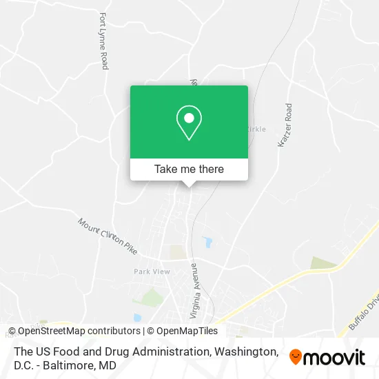 The US Food and Drug Administration map