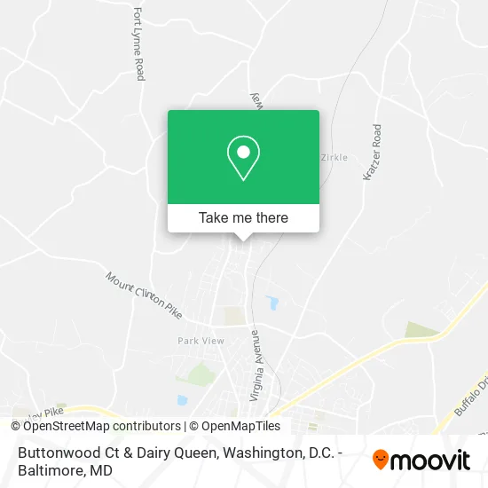 Buttonwood Ct & Dairy Queen map