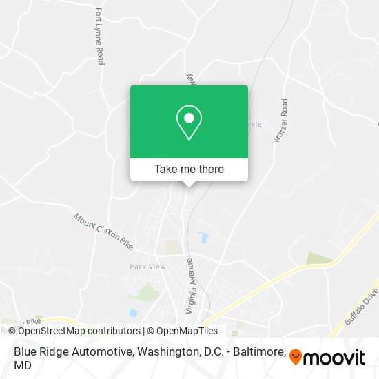 Blue Ridge Automotive map