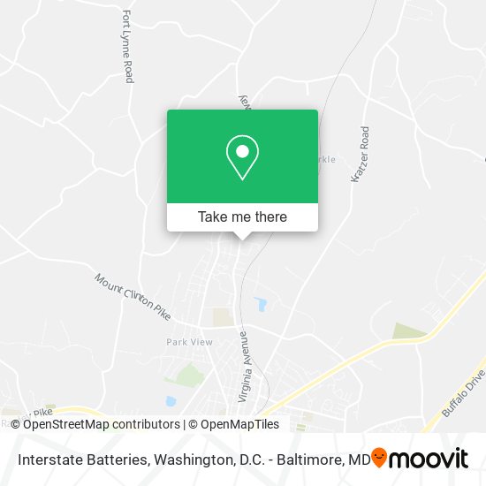 Interstate Batteries map