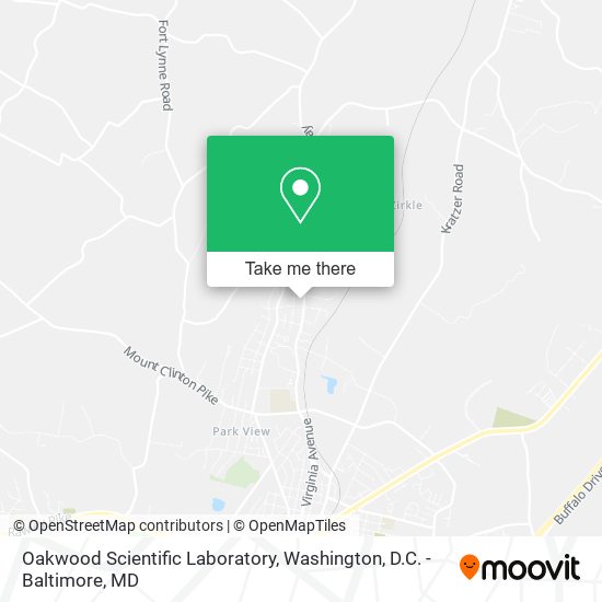 Oakwood Scientific Laboratory map
