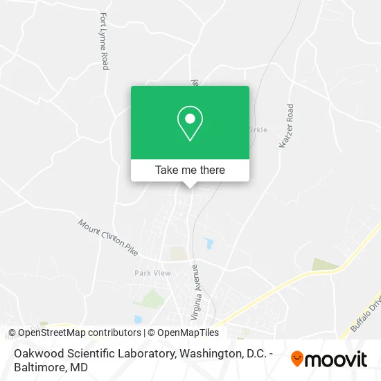 Oakwood Scientific Laboratory map