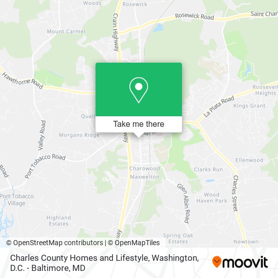 Charles County Homes and Lifestyle map