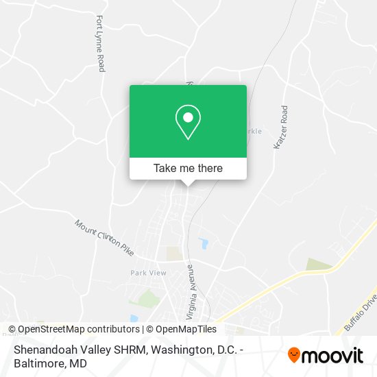 Shenandoah Valley SHRM map