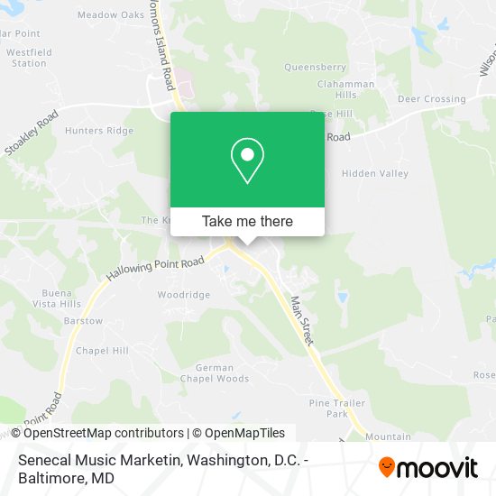 Mapa de Senecal Music Marketin