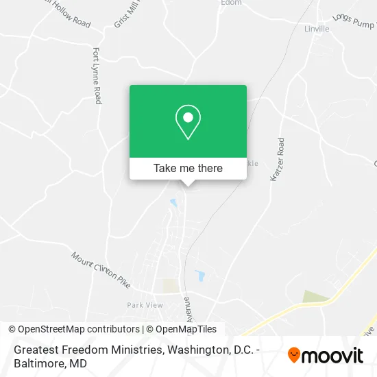 Greatest Freedom Ministries map