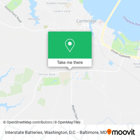 Interstate Batteries map