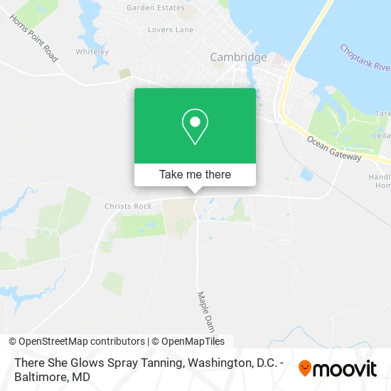 There She Glows Spray Tanning map