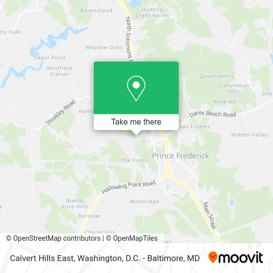 Calvert Hills East map