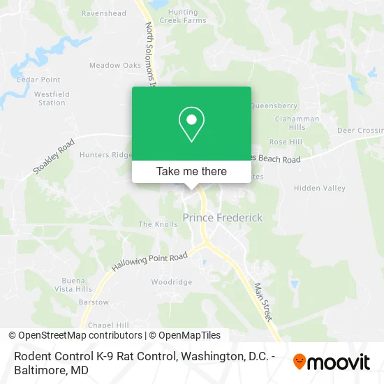 Rodent Control K-9 Rat Control map