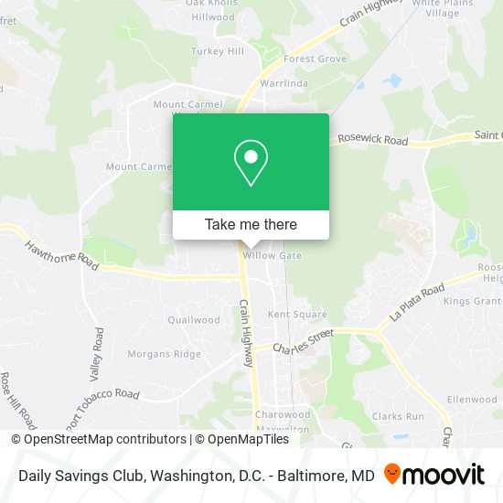 Mapa de Daily Savings Club