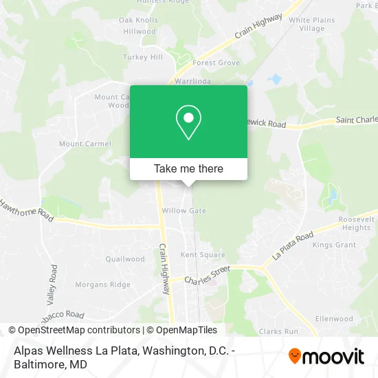 Alpas Wellness La Plata map