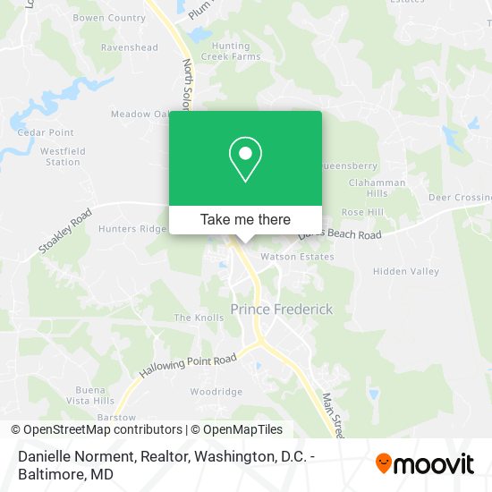 Danielle Norment, Realtor map