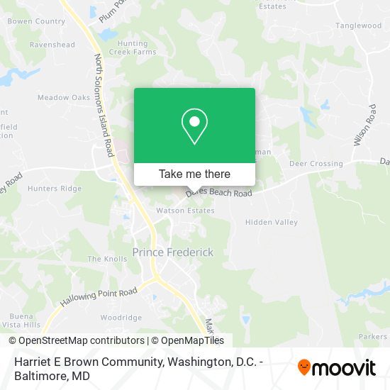 Harriet E Brown Community map