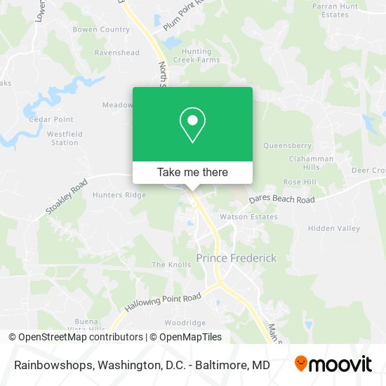 Rainbowshops map