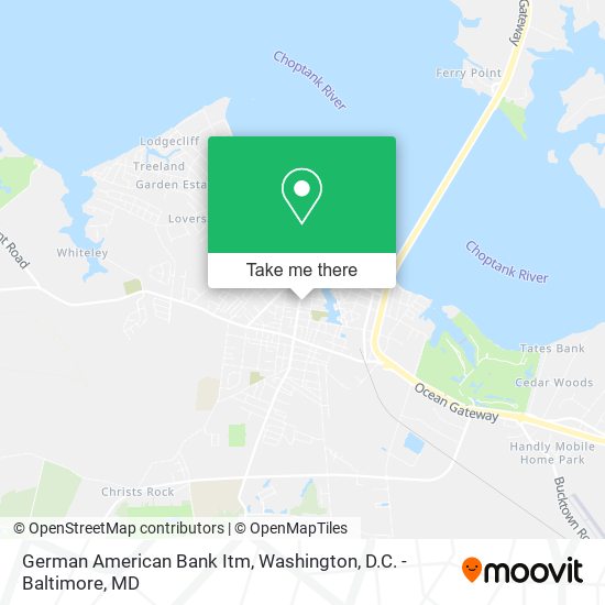 German American Bank Itm map