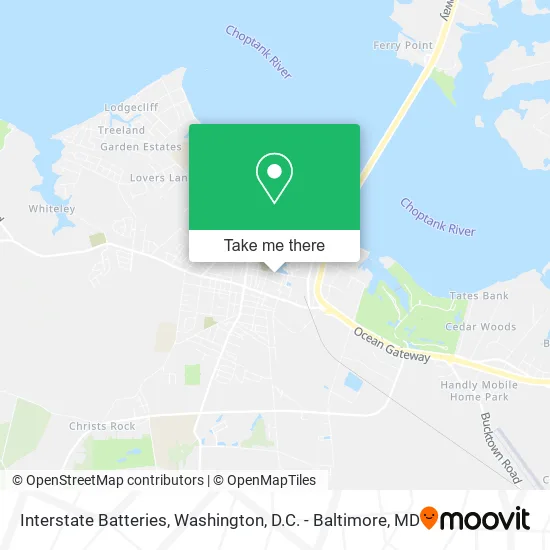 Interstate Batteries map