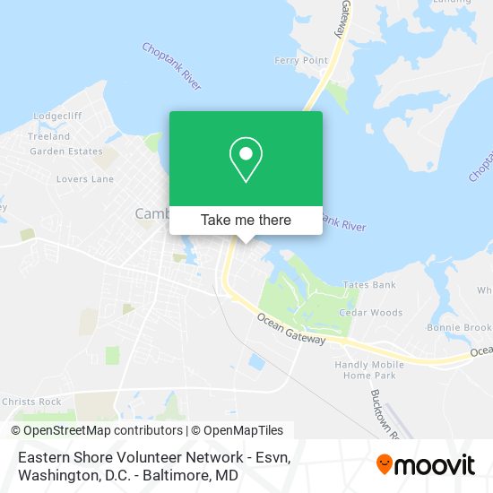 Mapa de Eastern Shore Volunteer Network - Esvn