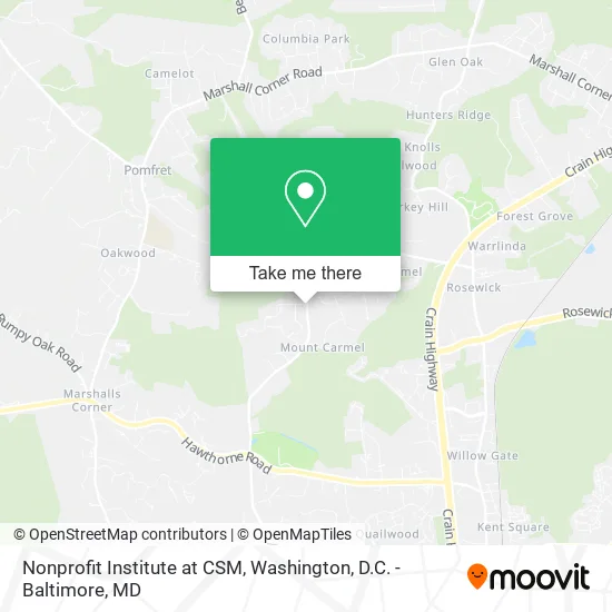 Nonprofit Institute at CSM map