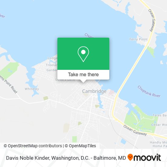 Mapa de Davis Noble Kinder