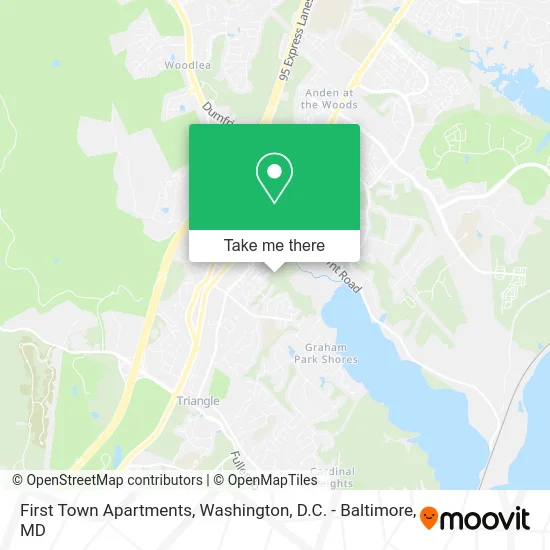 First Town Apartments map