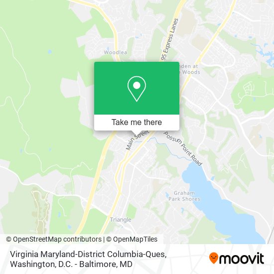 Mapa de Virginia Maryland-District Columbia-Ques