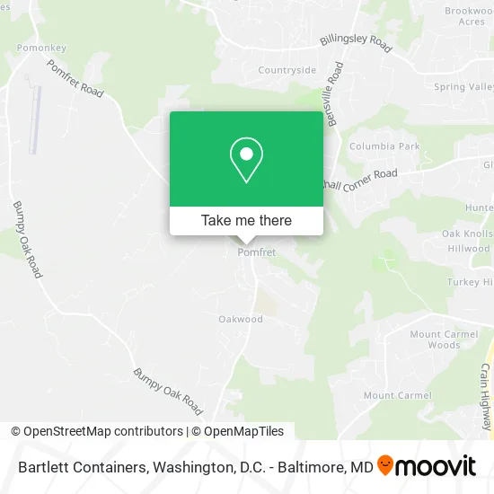 Bartlett Containers map