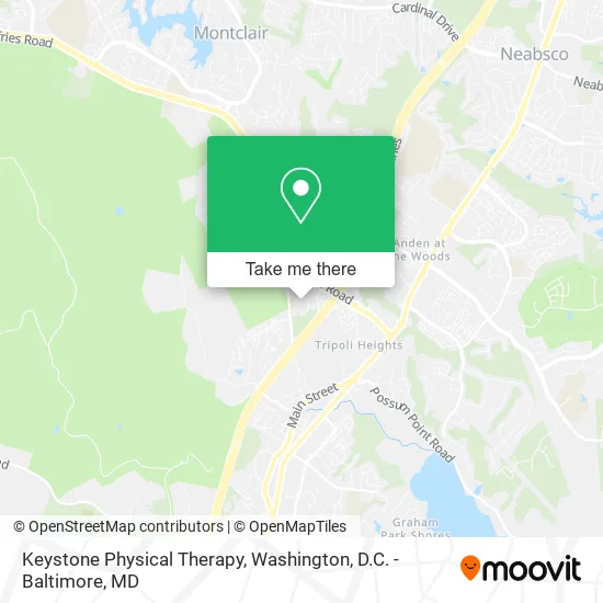 Mapa de Keystone Physical Therapy
