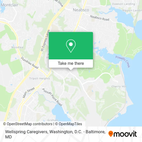 Wellspring Caregivers map