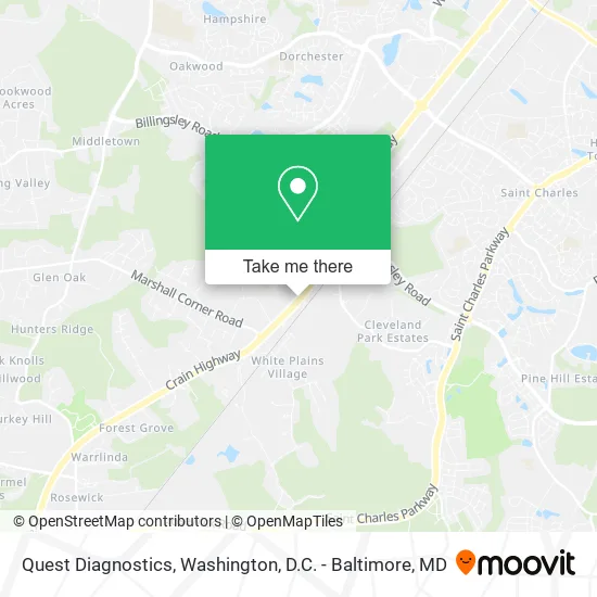Quest Diagnostics map