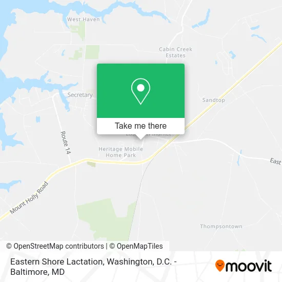 Eastern Shore Lactation map