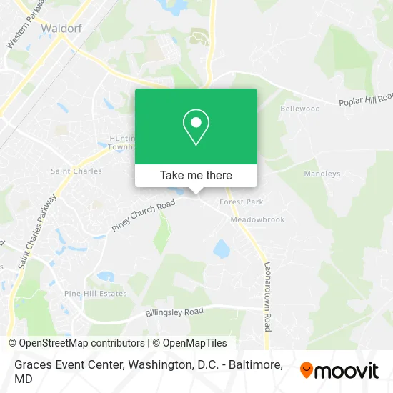 Graces Event Center map