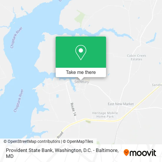 Provident State Bank map