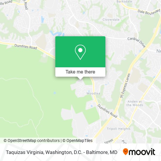 Taquizas Virginia map